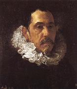 VELAZQUEZ, Diego Rodriguez de Silva y The man wearing beard oil painting